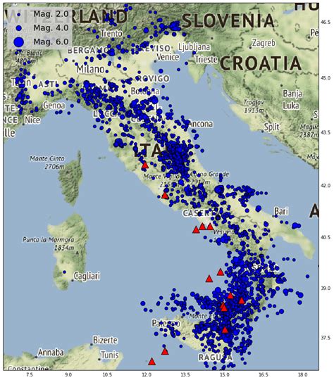 erdbeben in italien liste